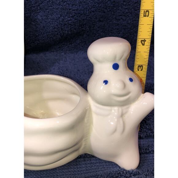Pillsbury Doughboy Vtg Ceramic Lot 3 Spoon Rest Napkin /Sponge Holder 2 Magnets - Picture 8 of 11